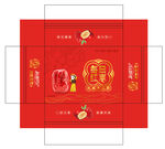 每日红枣包装平面展开图