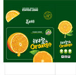 鲜橙包装平面展开图