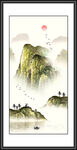 金色山水画