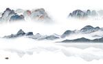 客厅 意境山水新画 TIF分层