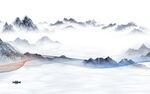 人气 意境山水新画 TIF分层