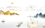 高清 高端背景山水 Tif分层