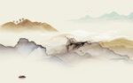 最新 山水画背景墙 TIf分层