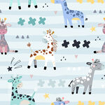 卡通长颈鹿壁纸