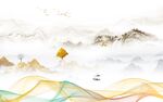 爆款 背景新山水画 tIF分层
