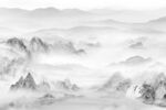 简约山水背景墙