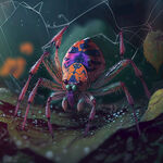 四眼紫金蜘蛛