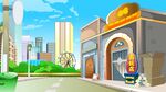 卡通城市外景