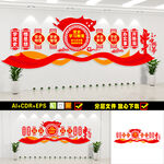 奋斗百年路文化墙