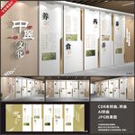 高端中医展厅展馆文化墙