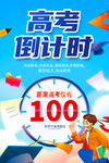 高考倒计时海报