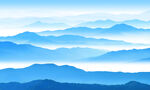 水墨山