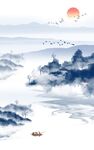 水墨禅意画