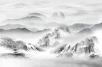 新中式山水背景墙