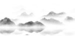 水墨山