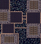 拼接 下碎花 几何腰果