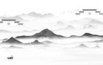 高端 爆款灰色山水 TiF分层
