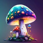 3D时尚蘑菇小屋