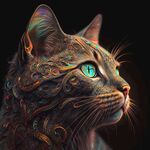 创意猫脸