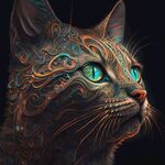 创意猫脸