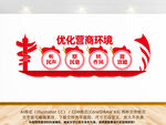 优化营商环境文化墙