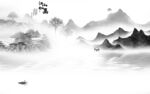 人气 客厅爆款山水 tif分层