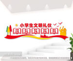 中小学生文明礼仪校园文化墙