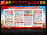 弘扬雷锋精神宣传栏展板