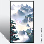 现代山水画