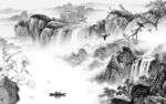 新款 沙发灰色山水 Tif分层