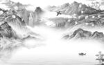 大气 中式意境山水 TiF分层