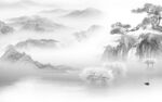 最新 高雅灰色山水 TiF分层