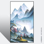 玄关山水画