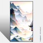 玄关山水画