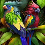 唯美的花鸟图