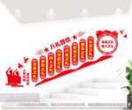 八礼四仪楼梯文化墙图片