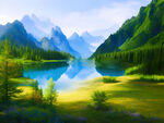 山水风景画