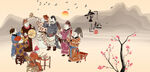 敲锣打鼓