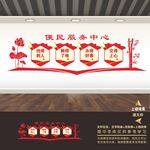 为人民服务文化墙