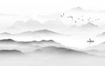 最新 灰色新款山水 tif分层