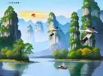 客厅山水画