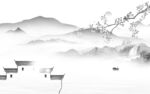 现代 中式新无框画 tIF分层