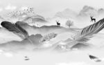 高清 热销灰色山水 TiF分层