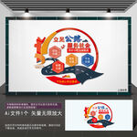 公路交通管理文化墙