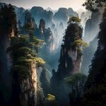 奇峰峻岭风景