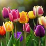 郁金香花丛