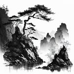 客厅挂画水彩画
