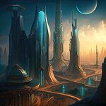 科幻城镇景观