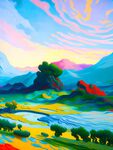 抽象油画