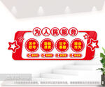 党支部为人民服务文化墙